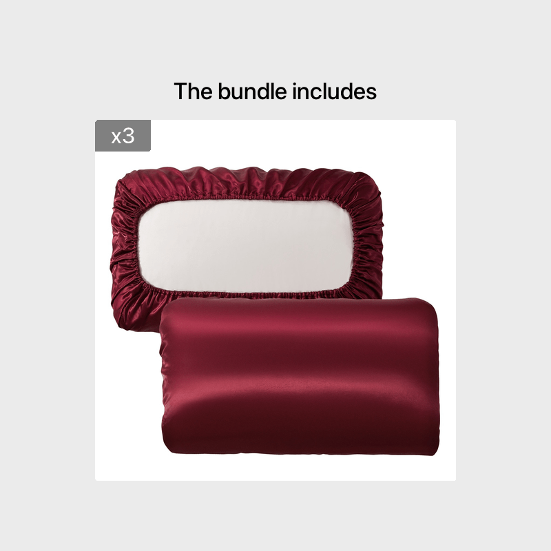 2pcs Satin Soft And Breathable Pillowcase With Elastic Cord - Perfect For A Comfortable Sleep