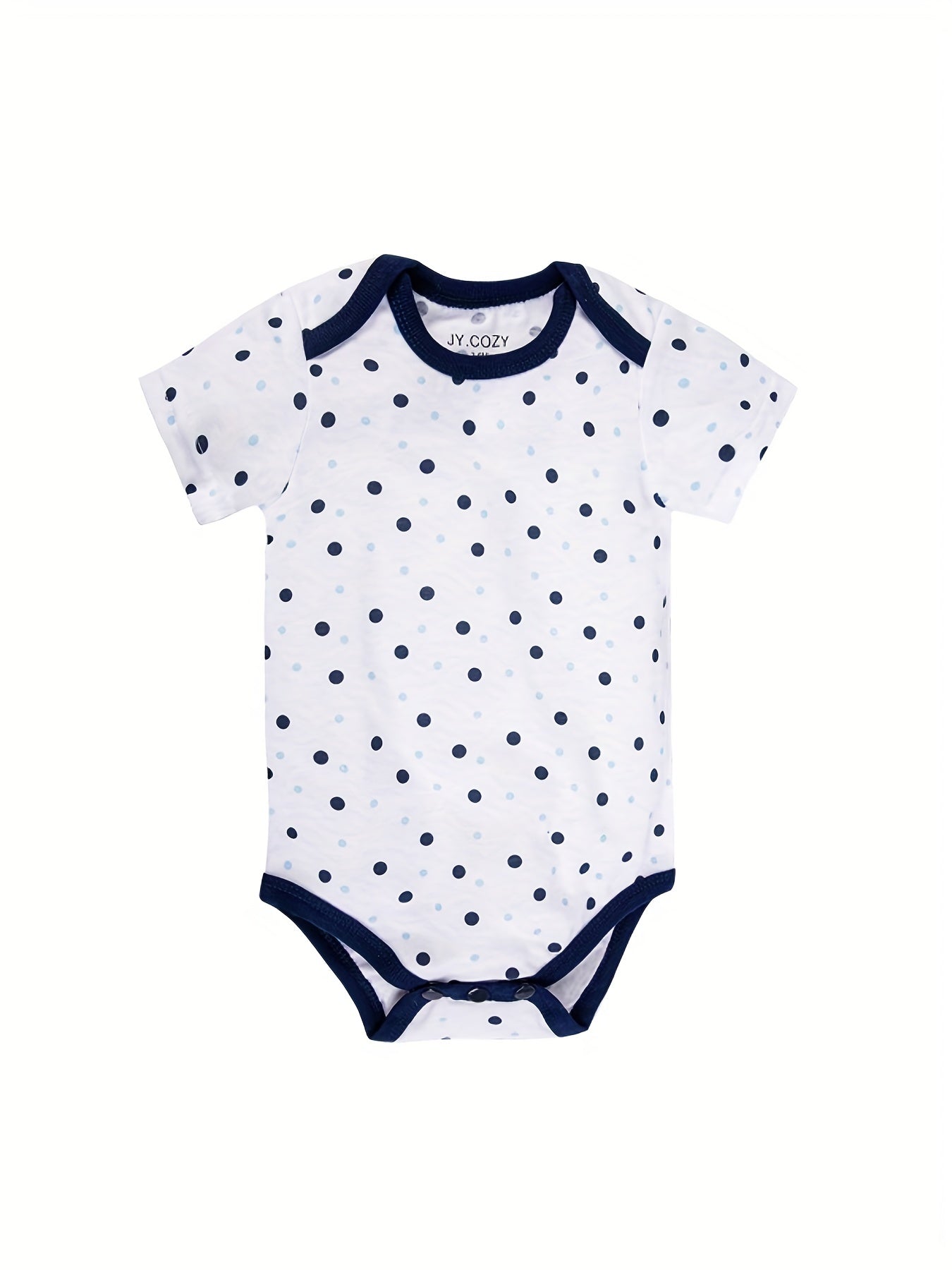 Baby Boy Round Neck Graphic Short Sleeve Onesie Romper Jumpsuit