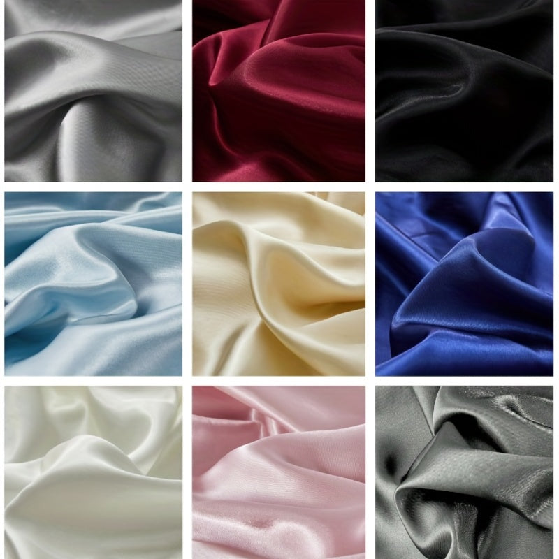 2pcs Satin Soft And Breathable Pillowcase With Elastic Cord - Perfect For A Comfortable Sleep
