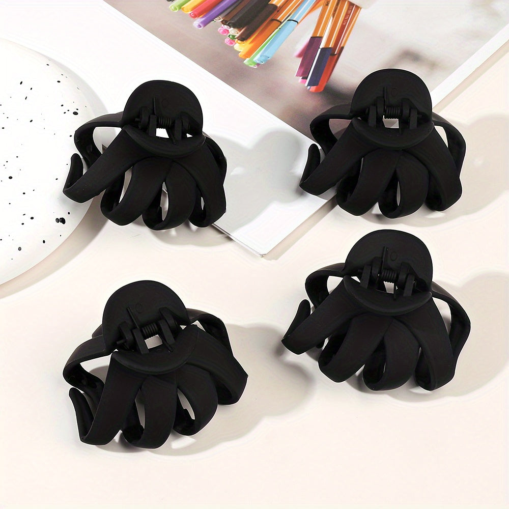 9pcs/4pcs/1pc Frosted Octopus Hair Clip