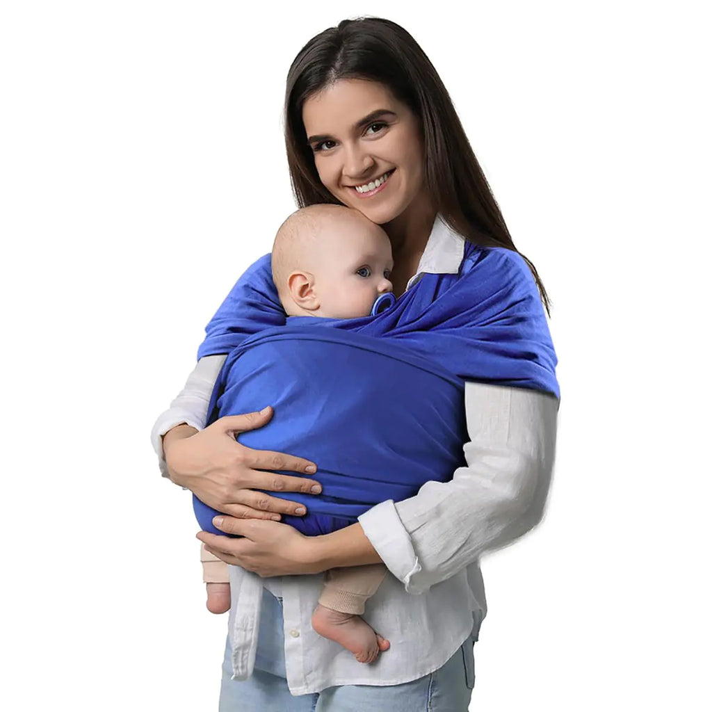 Baby Wraps Carrier Baby Sling Wrap Carrier Baby wrap for Comfortable Baby Cotton Sling (Blue)