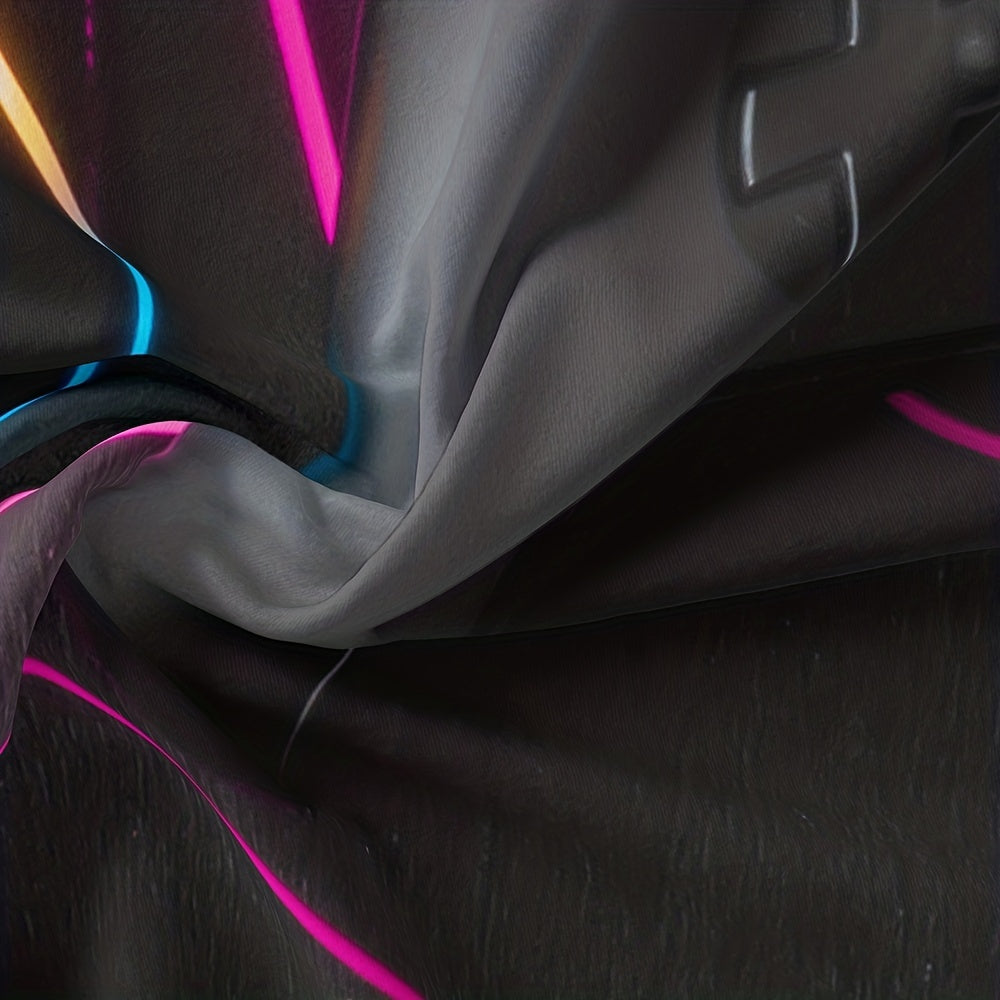 3pcs Duvet Cover Set, Black White Gamepad Print Bedding Set