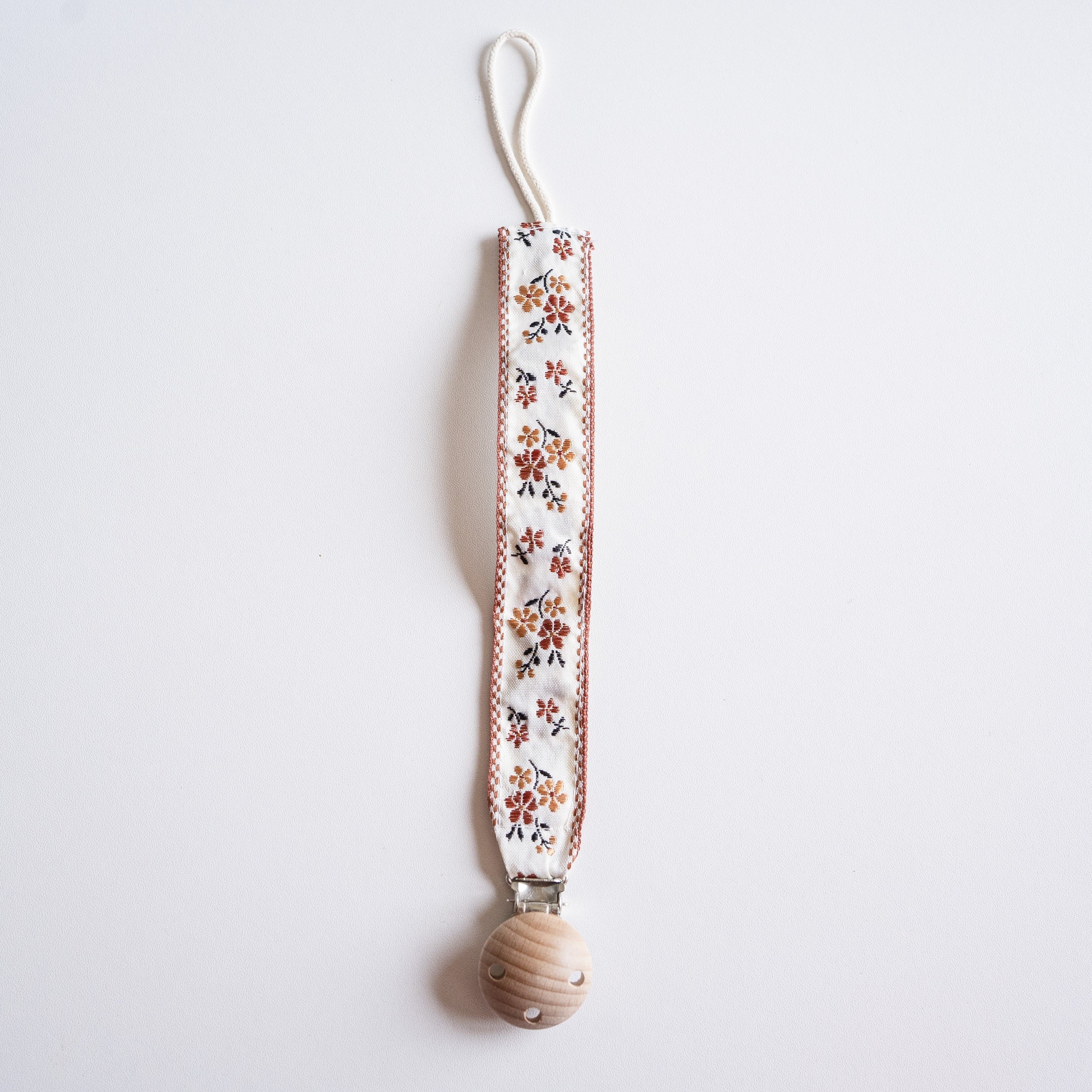 1pc Baby Pure Cotton Pacifier Clip Chain For Teether/pacifier, BPA Free Pacifier Clip Chain