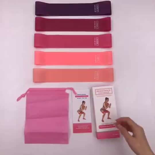 Resistance Loop Exercise Bands Exercise Bands for Home Fitness, Stretching, Strength Training -Set of 1-5, Stretching Bands,