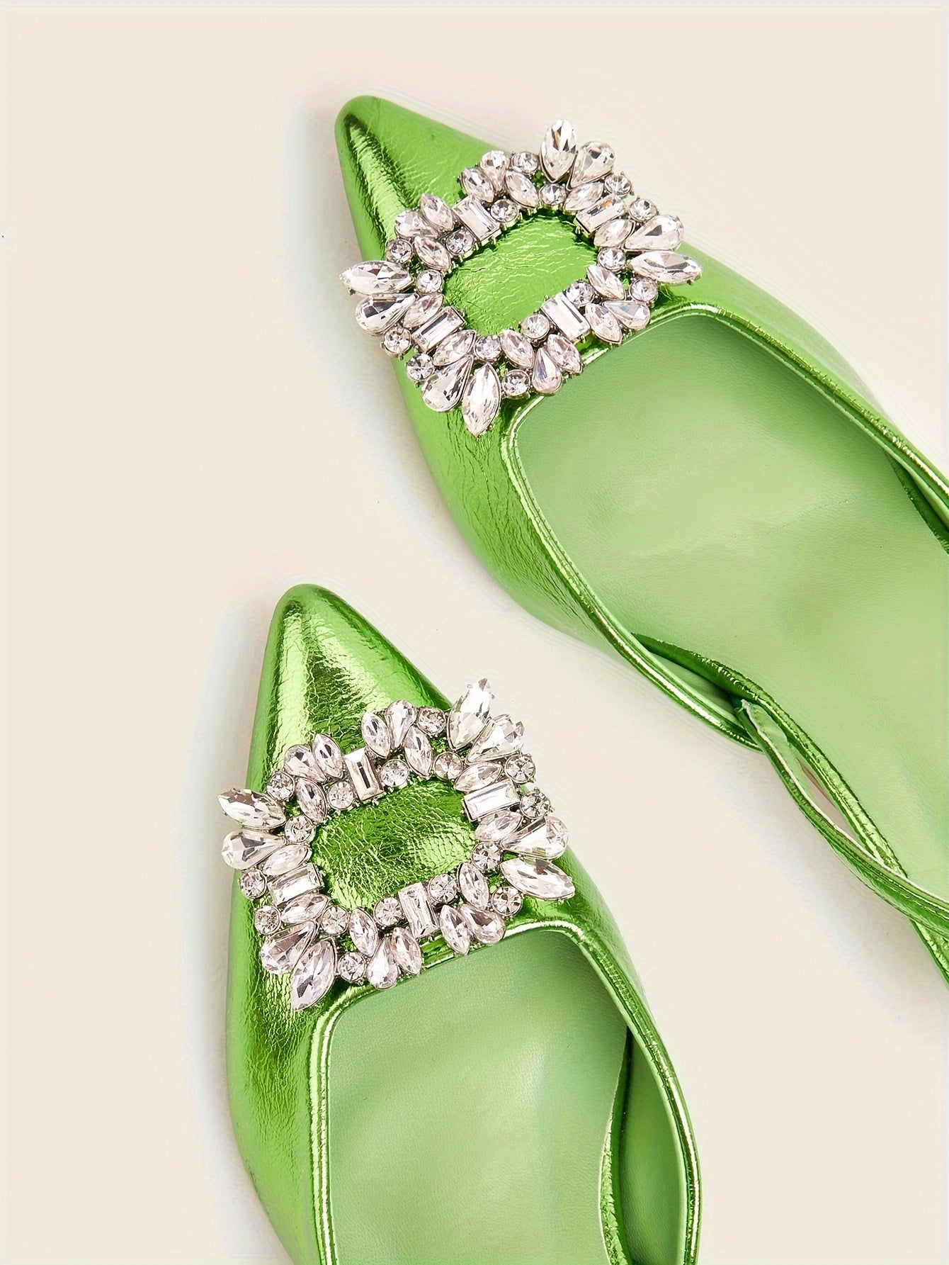 Women's Elastic Strap Slip On Low Heels