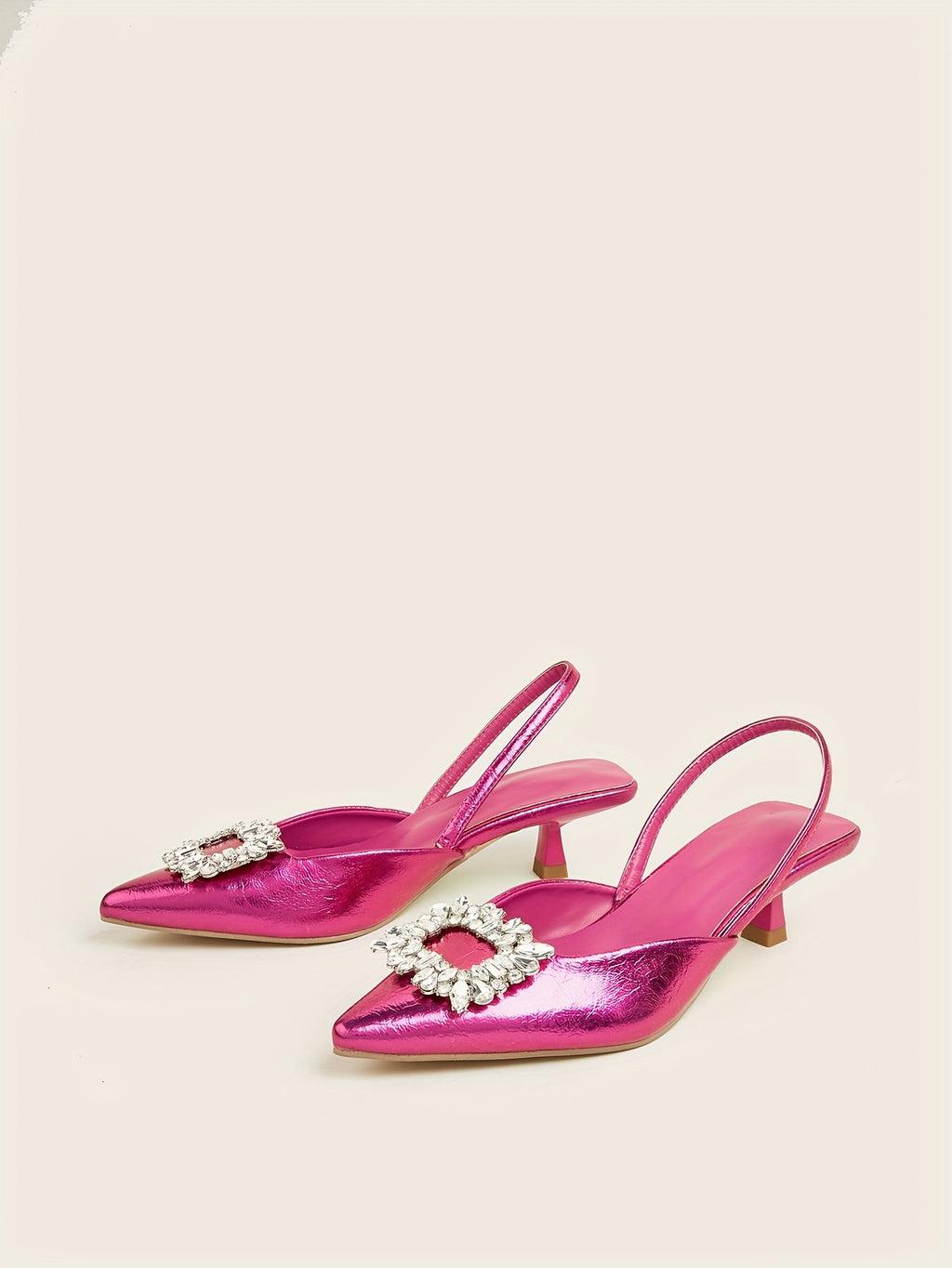 Women's Elastic Strap Slip On Low Heels