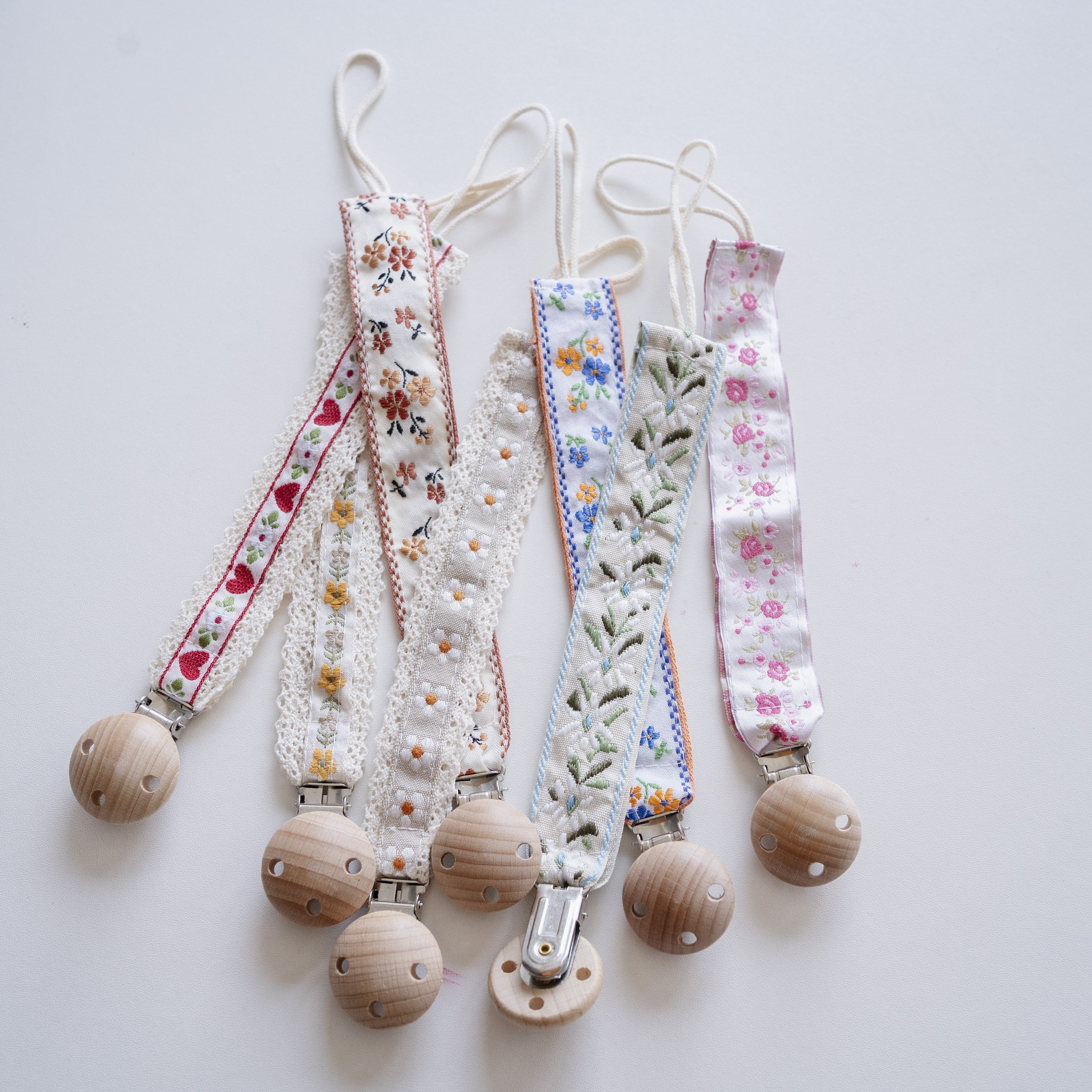 1pc Baby Pure Cotton Pacifier Clip Chain For Teether/pacifier, BPA Free Pacifier Clip Chain