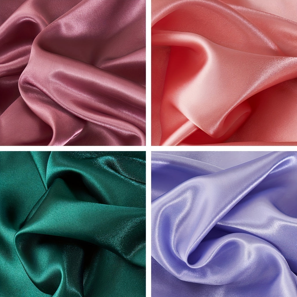 2pcs Satin Soft And Breathable Pillowcase With Elastic Cord - Perfect For A Comfortable Sleep