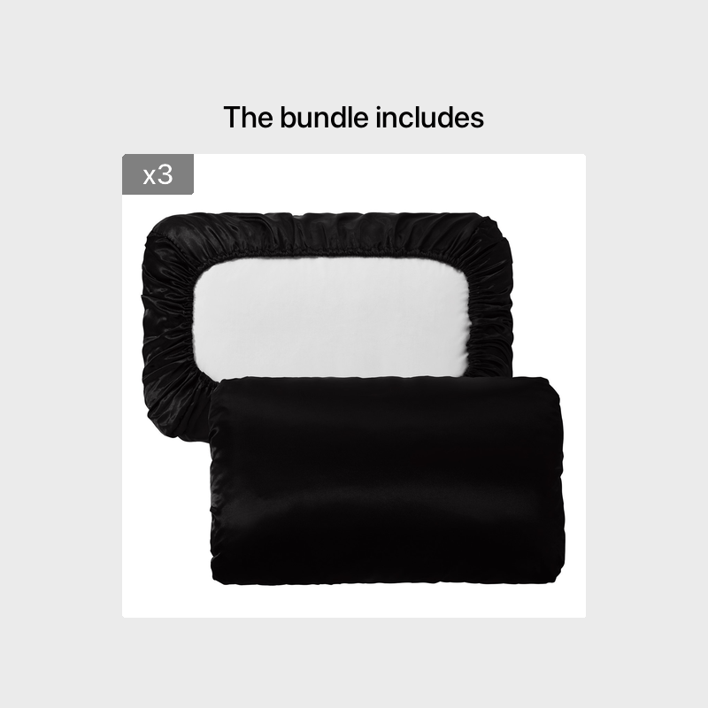 2pcs Satin Soft And Breathable Pillowcase With Elastic Cord - Perfect For A Comfortable Sleep