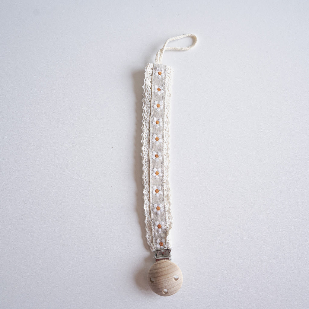 1pc Baby Pure Cotton Pacifier Clip Chain For Teether/pacifier, BPA Free Pacifier Clip Chain