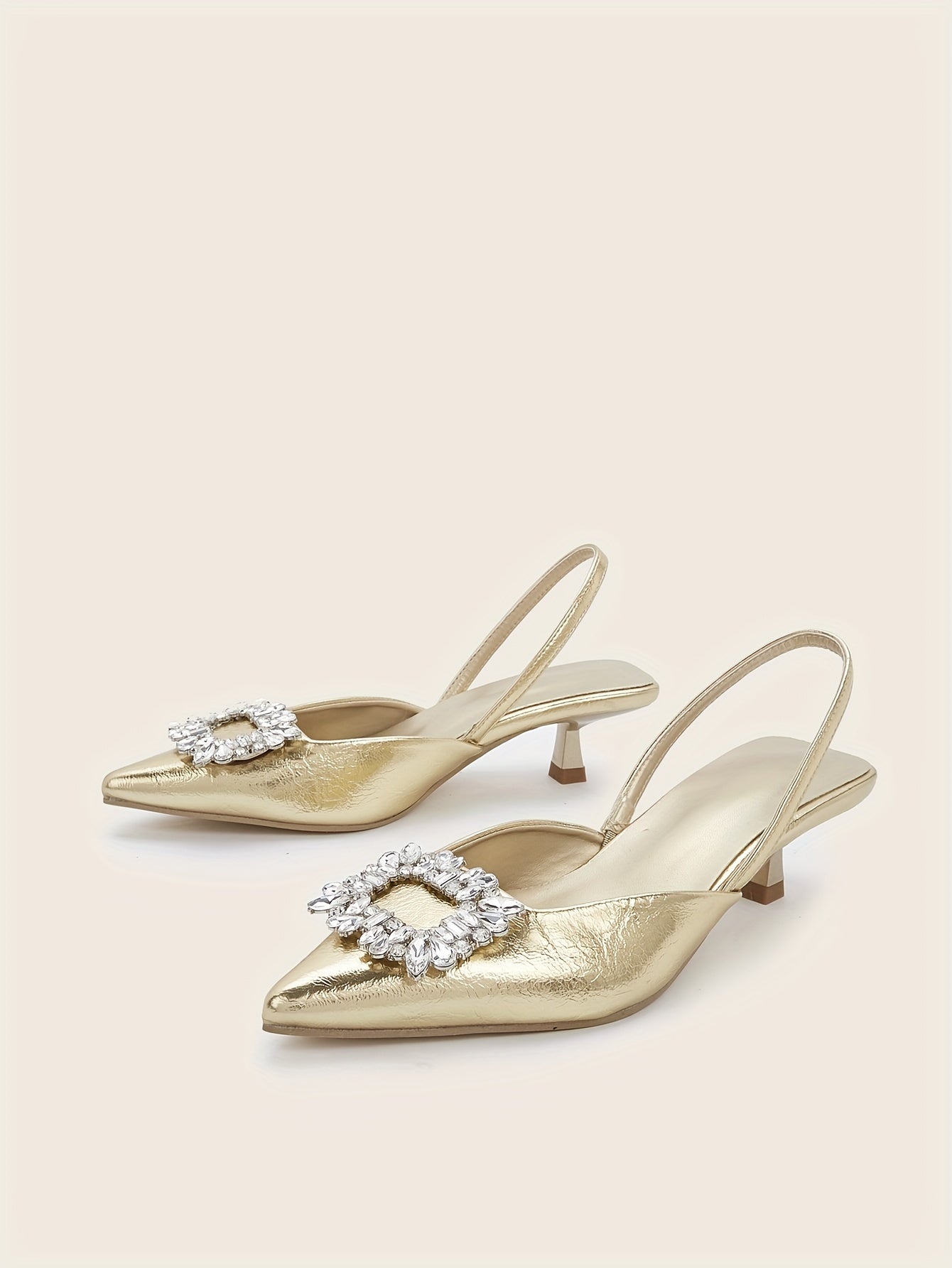 Women's Elastic Strap Slip On Low Heels