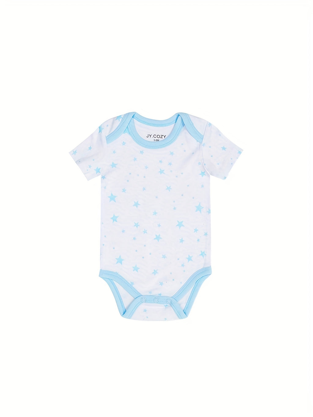 Baby Boy Round Neck Graphic Short Sleeve Onesie Romper Jumpsuit