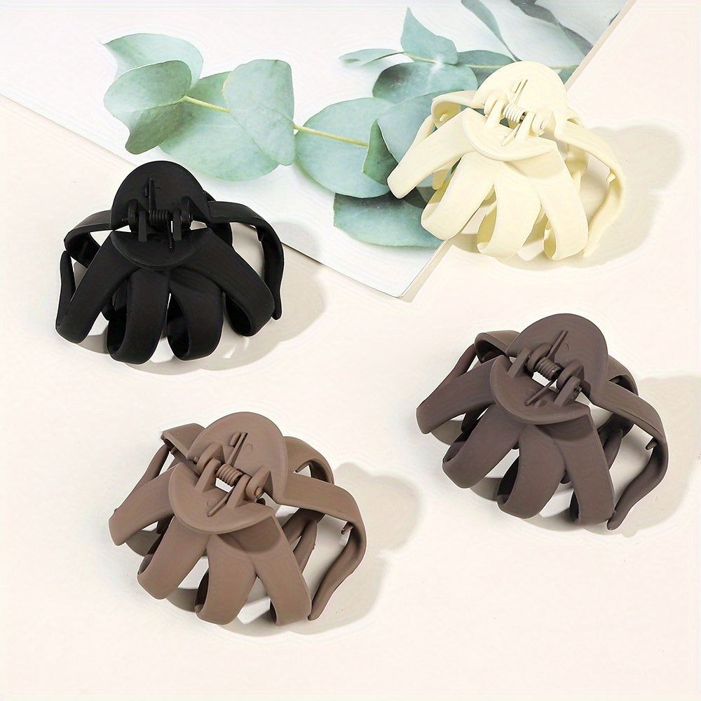 9pcs/4pcs/1pc Frosted Octopus Hair Clip