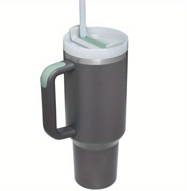 SLOVE 40oz Stainless Steel Tumbler Insulated Water Bottle with Handle And Straw