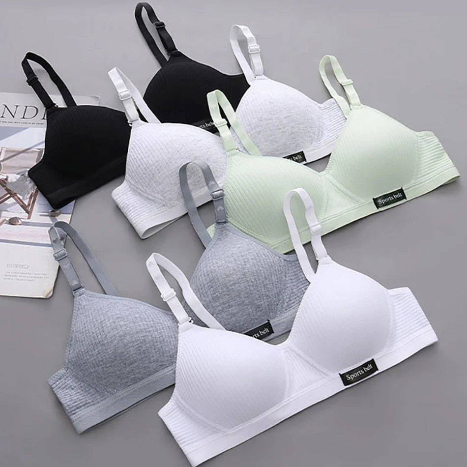 Sport Underwear for Teens Seamless Girl No Underwire Training Bra Soft Skin