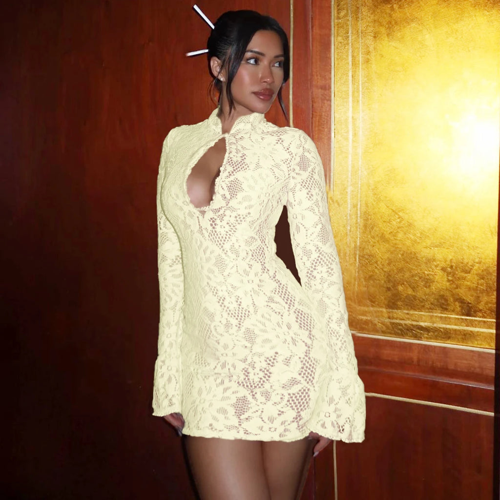 Sexy Mini Dress Spring Women Clothes Party Nightclub