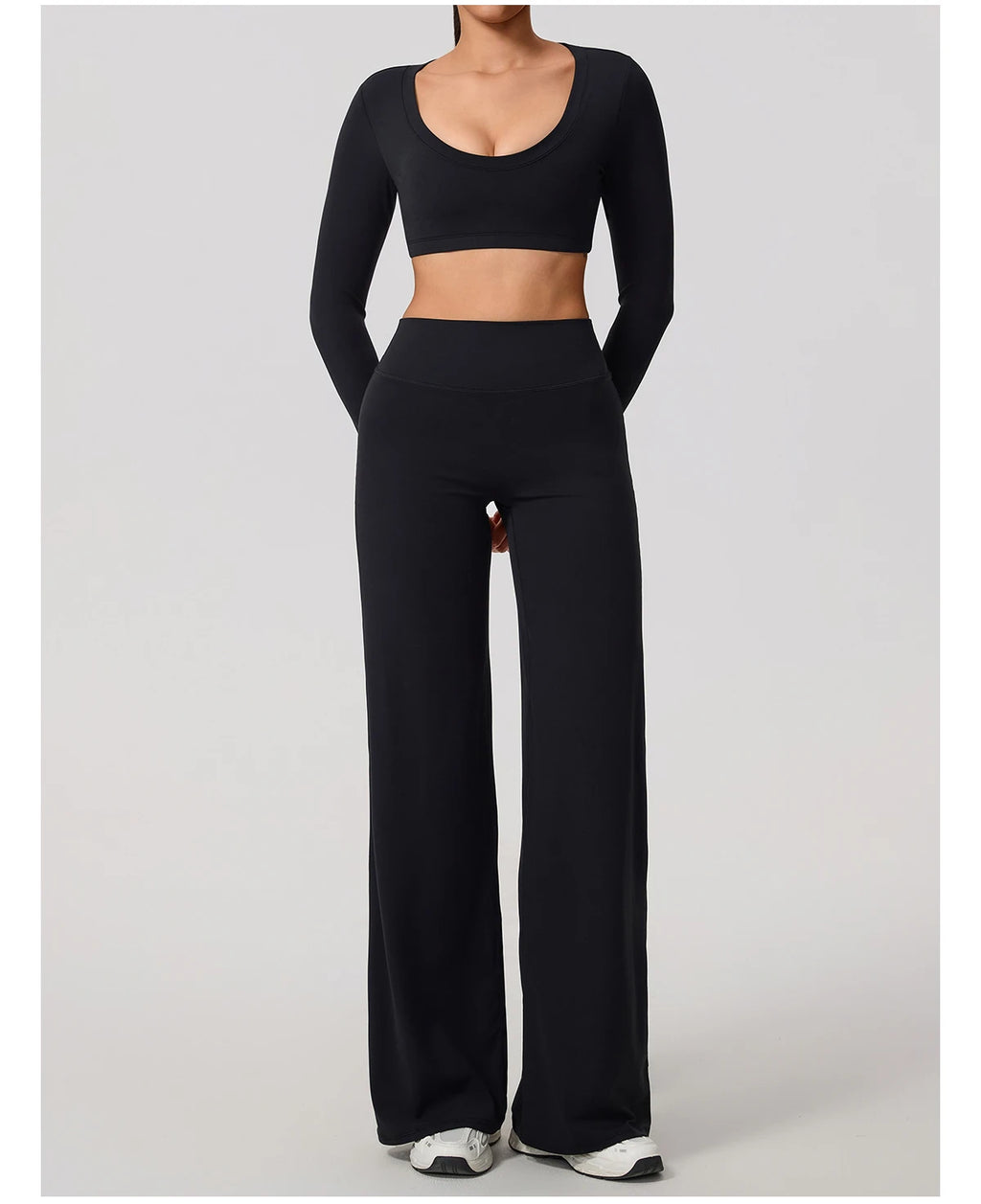 2Pcs women's Backless Sportswear Set Breathable Gym Sportswear