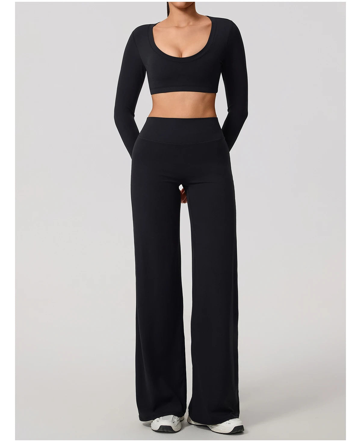 2Pcs women's Backless Sportswear Set Breathable Gym Sportswear