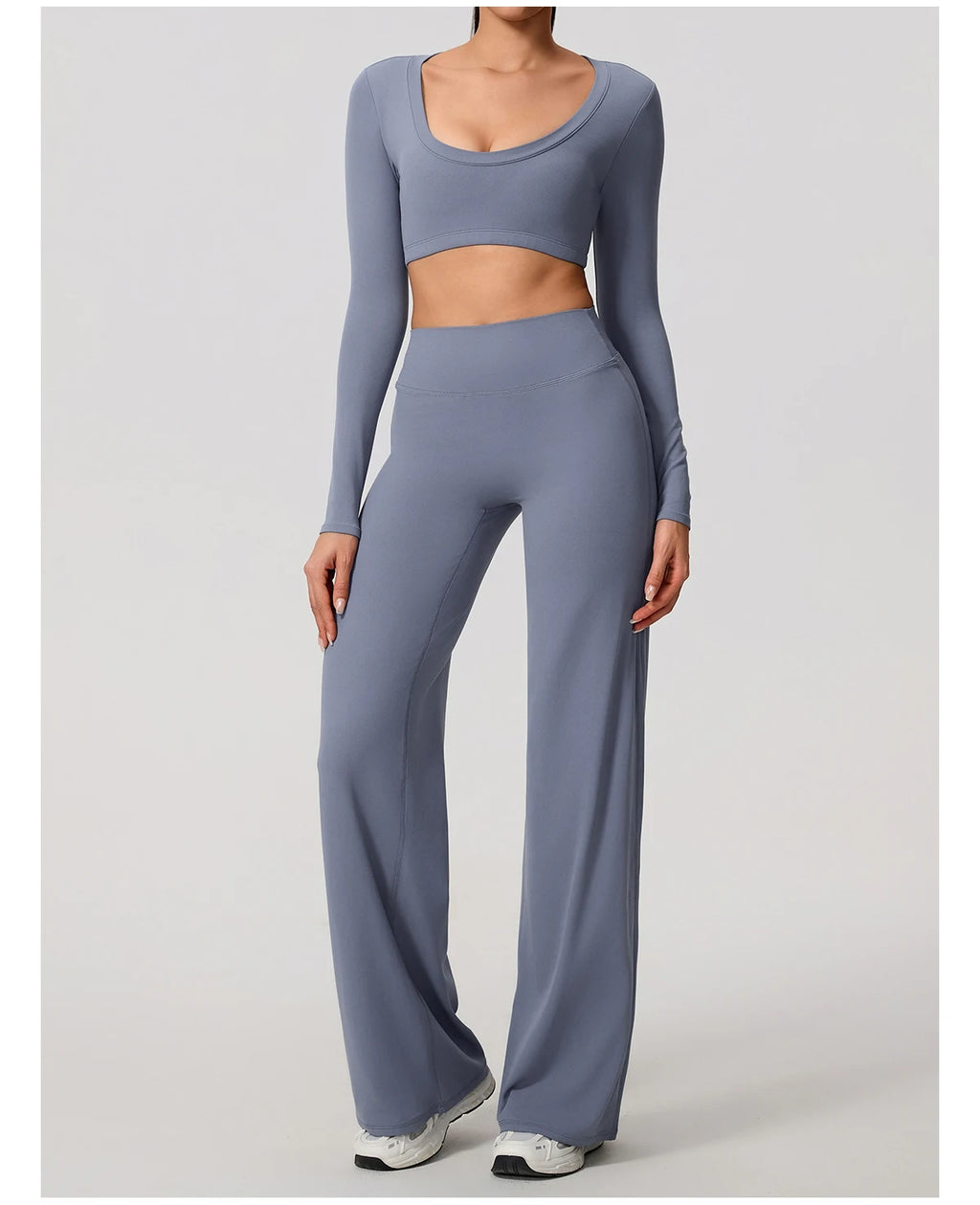 2Pcs women's Backless Sportswear Set Breathable Gym Sportswear