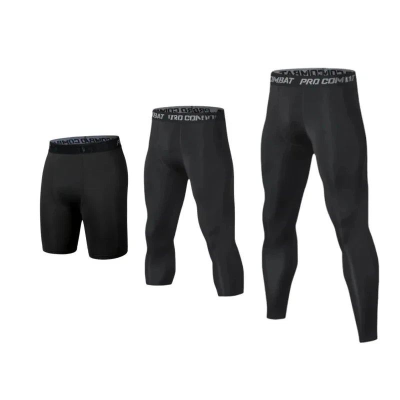 Mens Compression Pants Tights Cool Dry Leggings