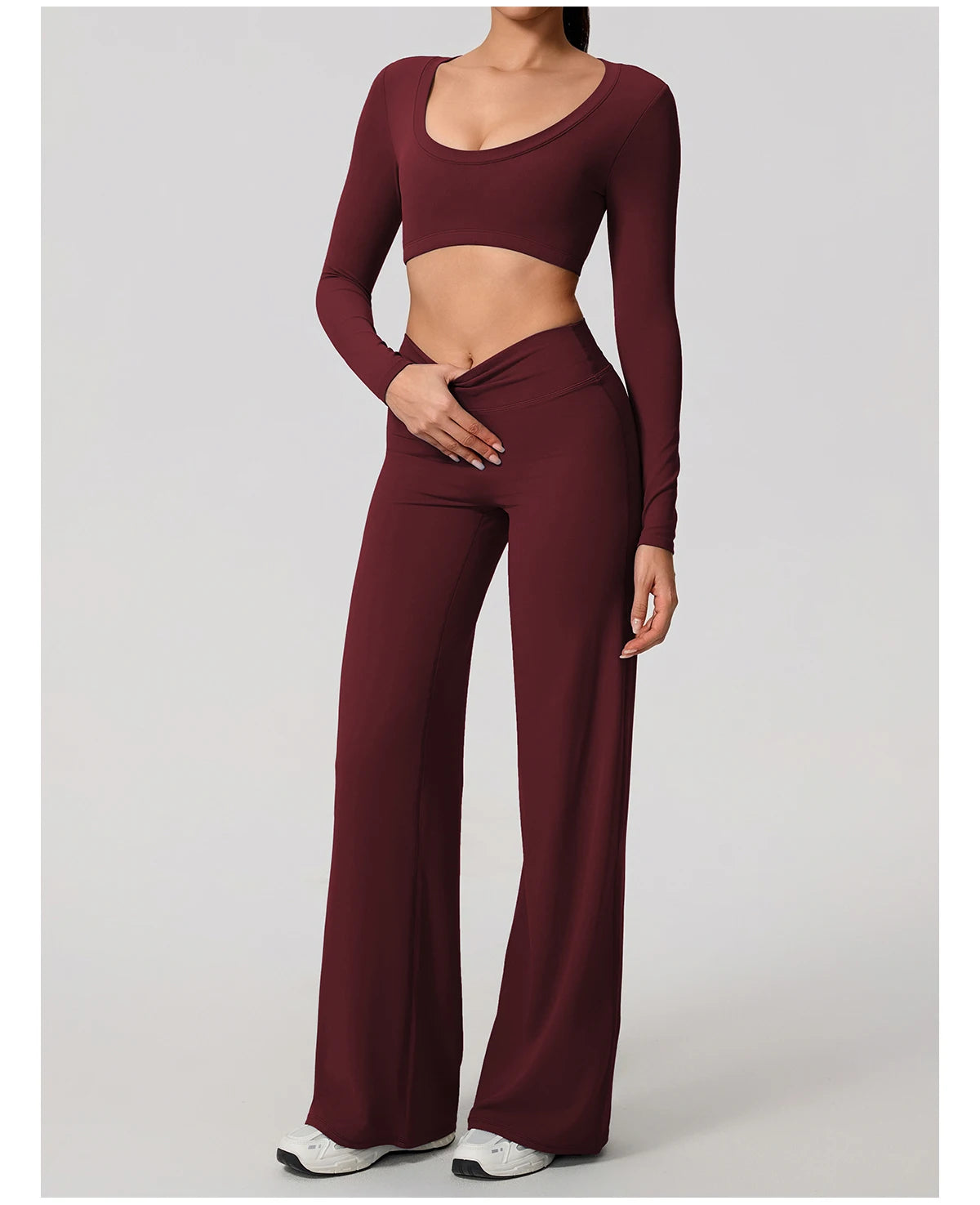 2Pcs women's Backless Sportswear Set Breathable Gym Sportswear