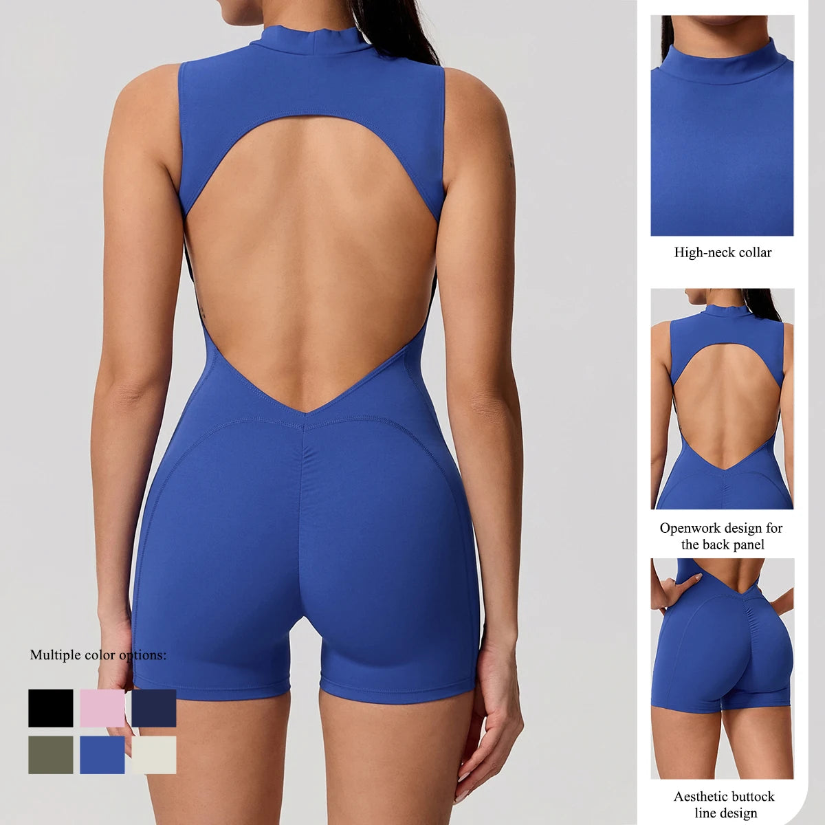 Sleeveless Back Hollow Jumpsuit