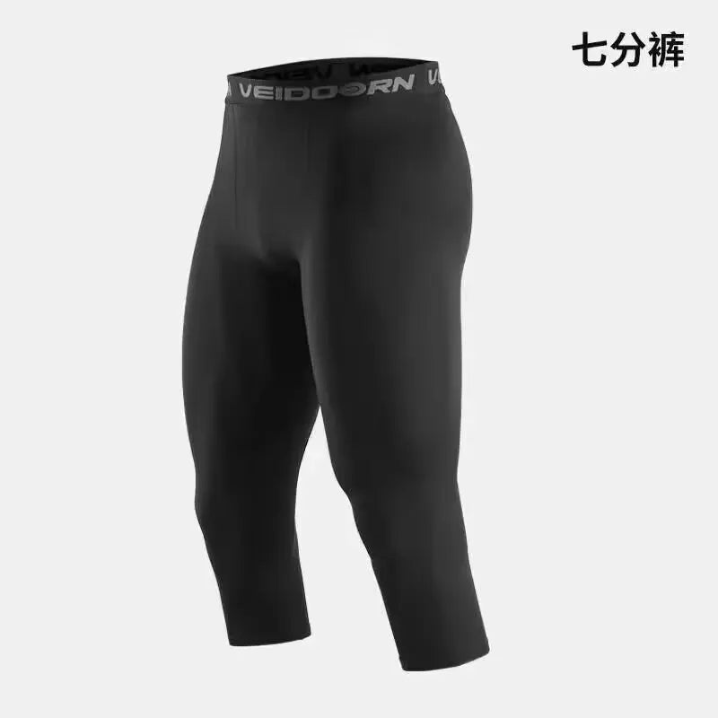 Mens Compression Pants Tights Cool Dry Leggings