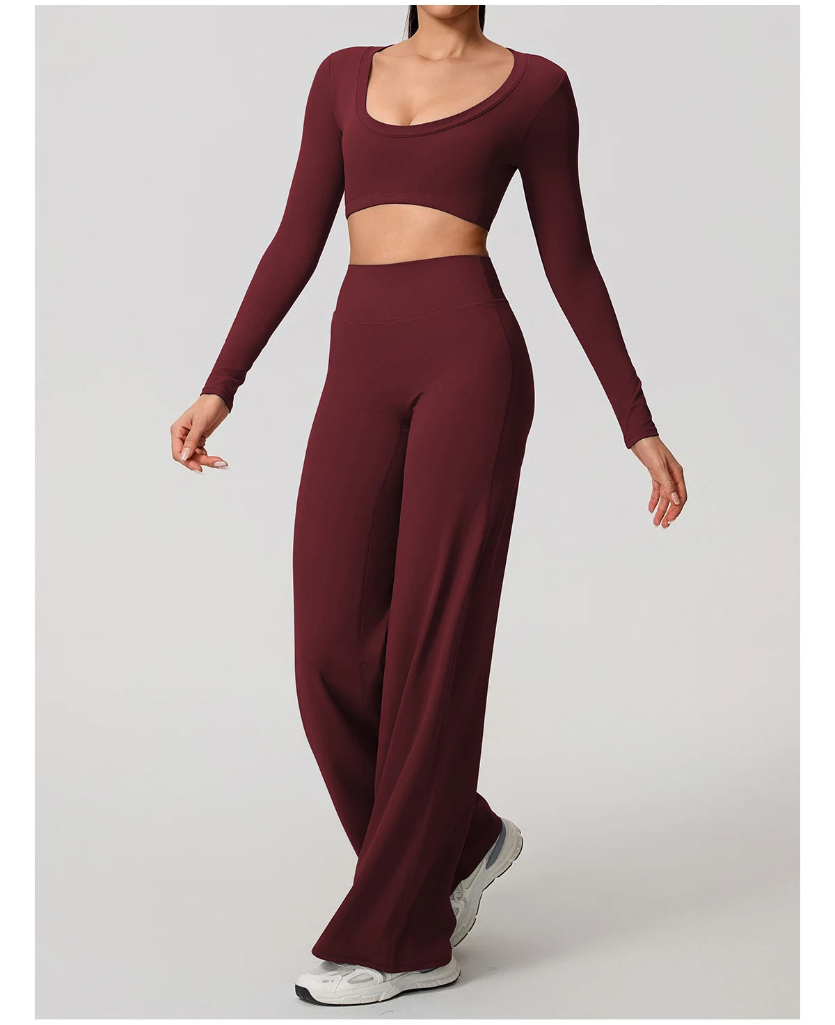 2Pcs women's Backless Sportswear Set Breathable Gym Sportswear