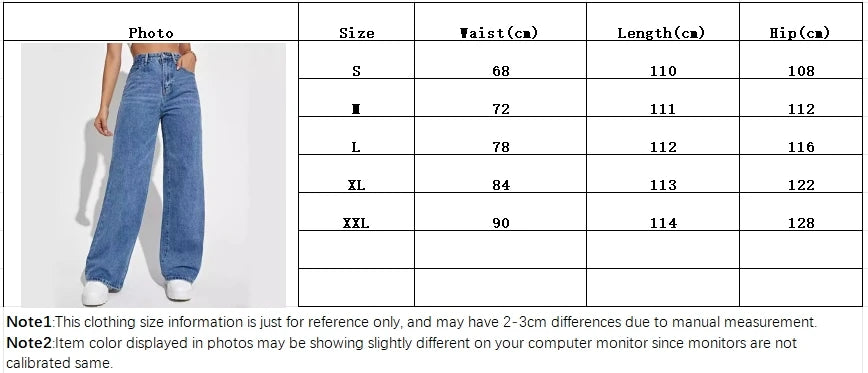 Blue jeans women y2k High street baggy straight pants High waisted all-in-one slim pants