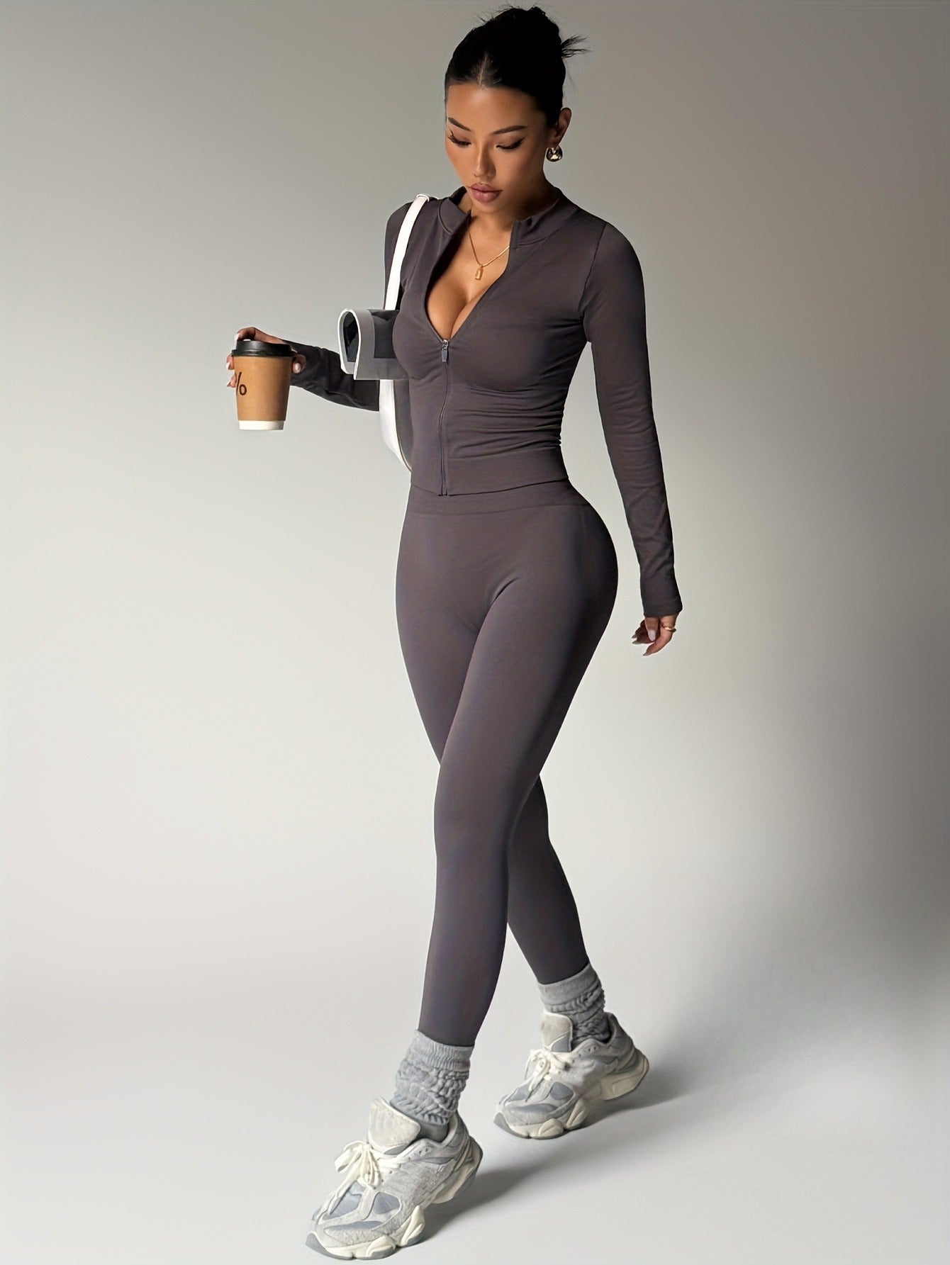 Single-Piece Yoga Pants Shapewear Set