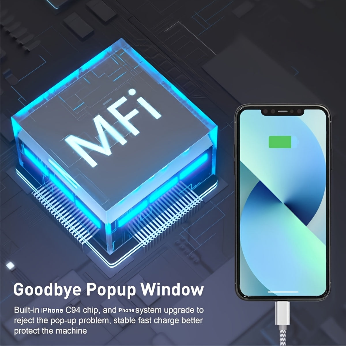 6 Feet - for iPhone Charger - Nylon Braided - C-Type