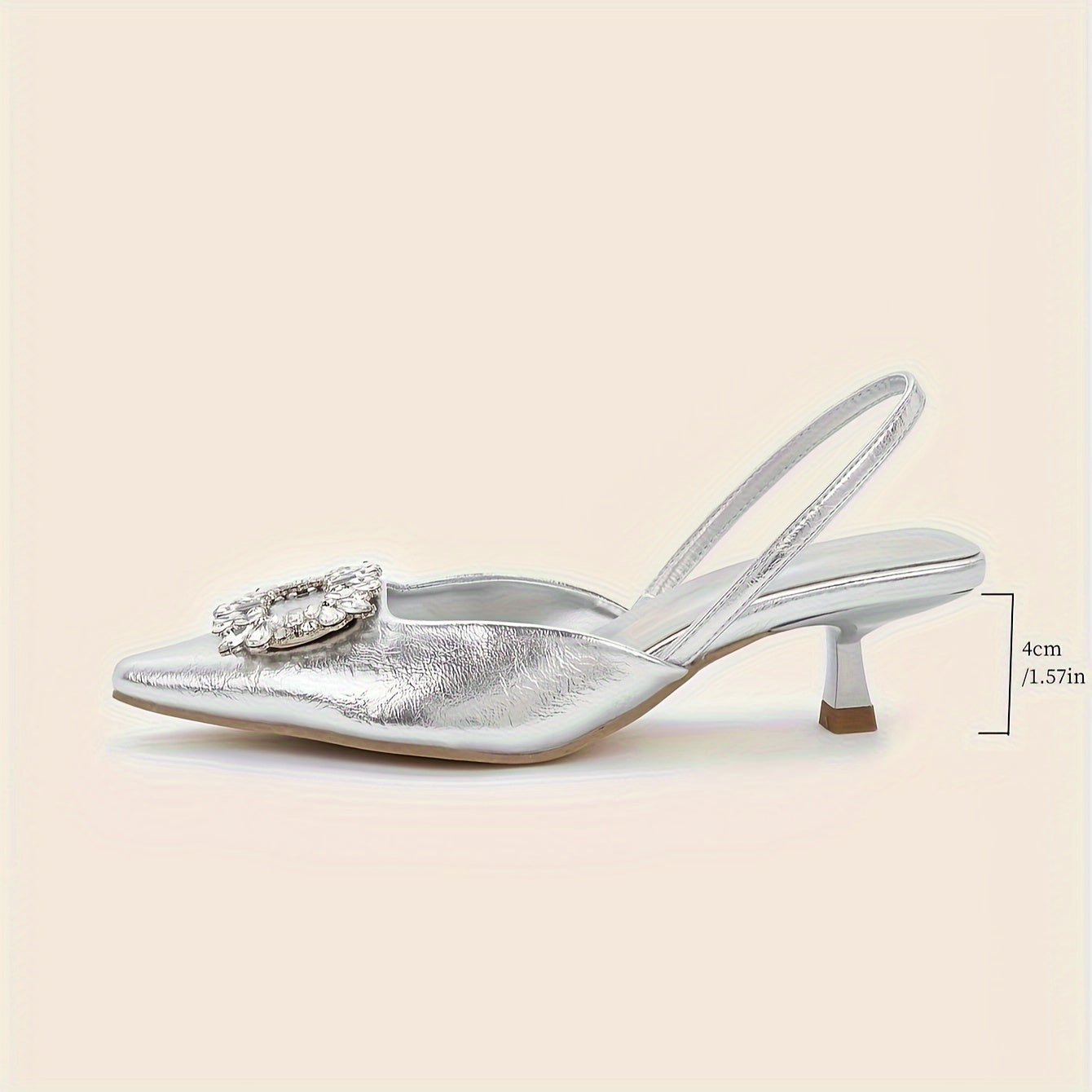 Women's Elastic Strap Slip On Low Heels