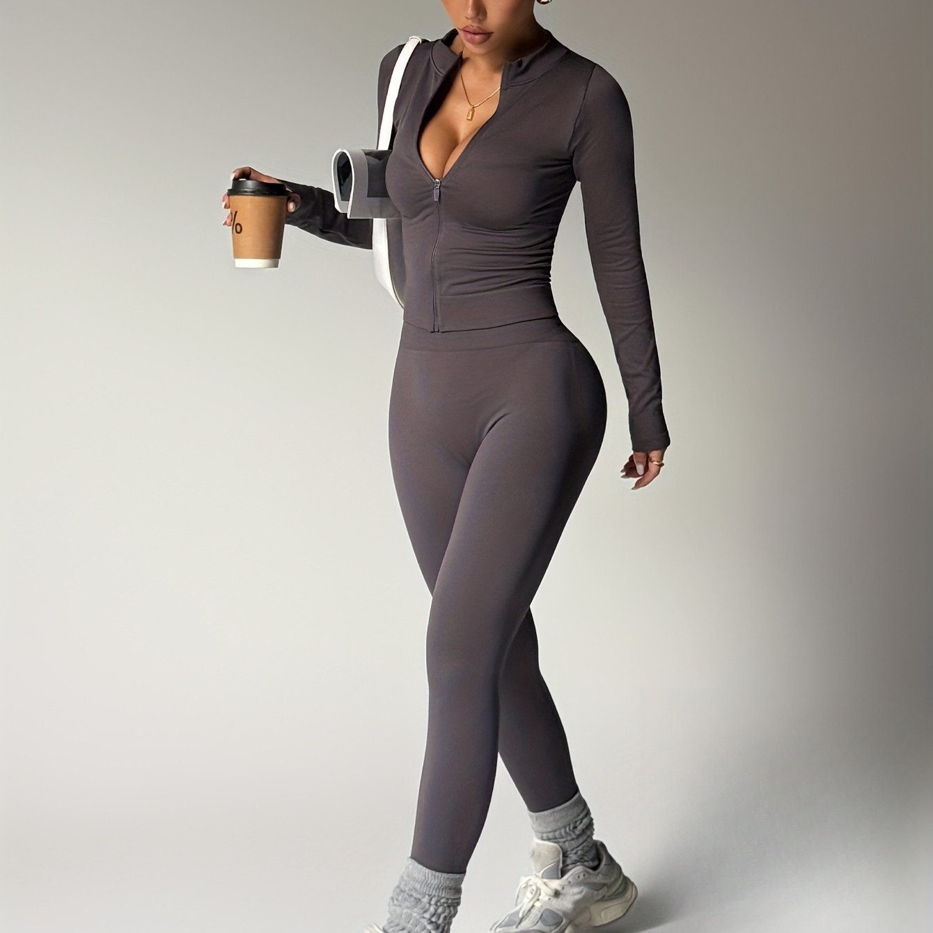 Single-Piece Yoga Pants Shapewear Set