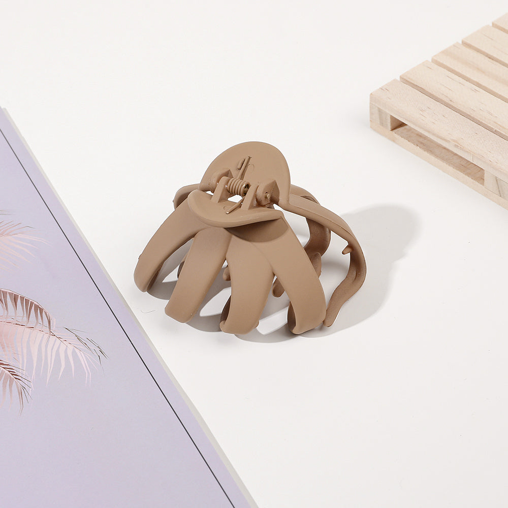 9pcs/4pcs/1pc Frosted Octopus Hair Clip