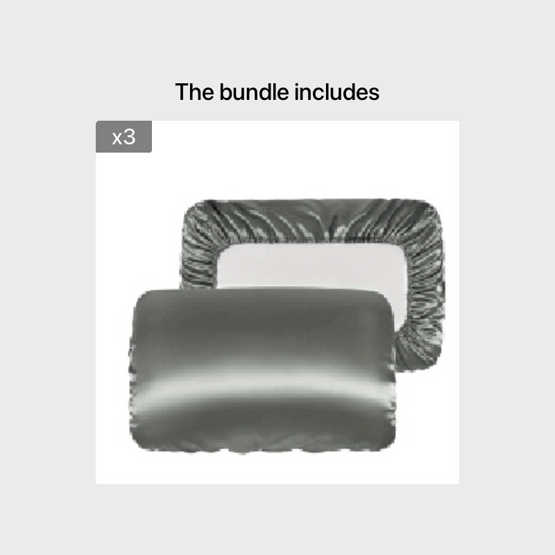 2pcs Satin Soft And Breathable Pillowcase With Elastic Cord - Perfect For A Comfortable Sleep