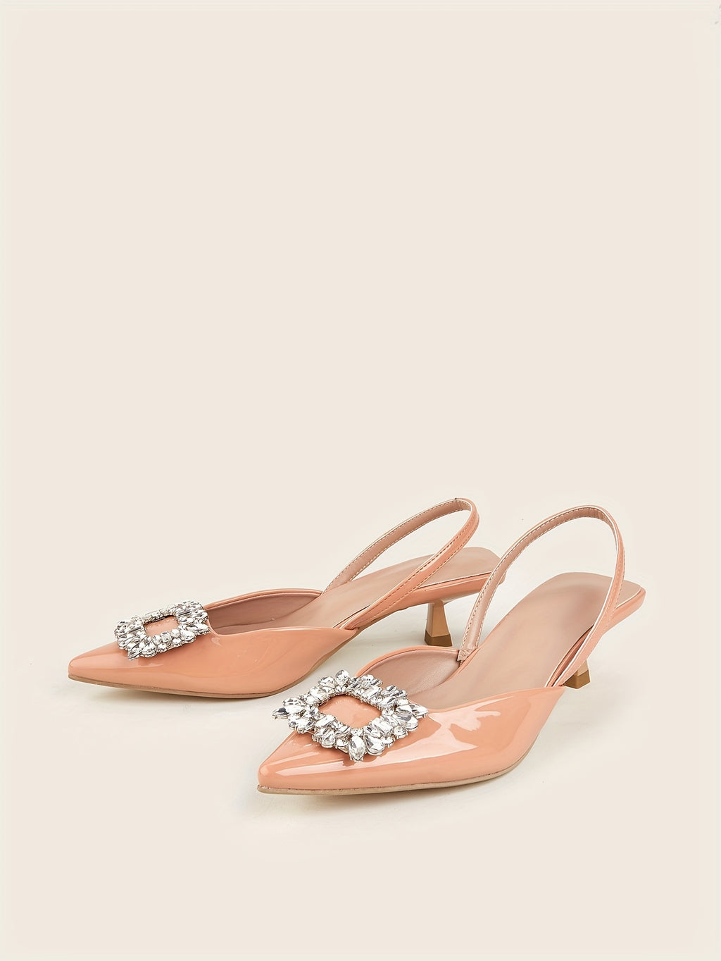 Women's Elastic Strap Slip On Low Heels