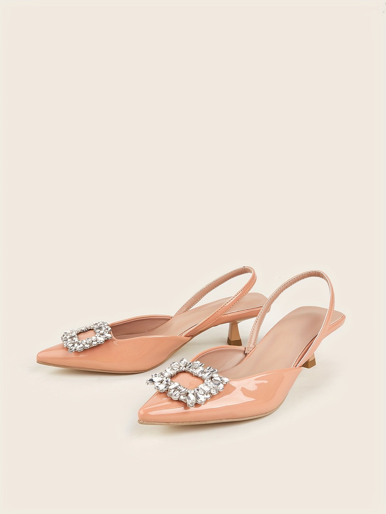 Women's Elastic Strap Slip On Low Heels