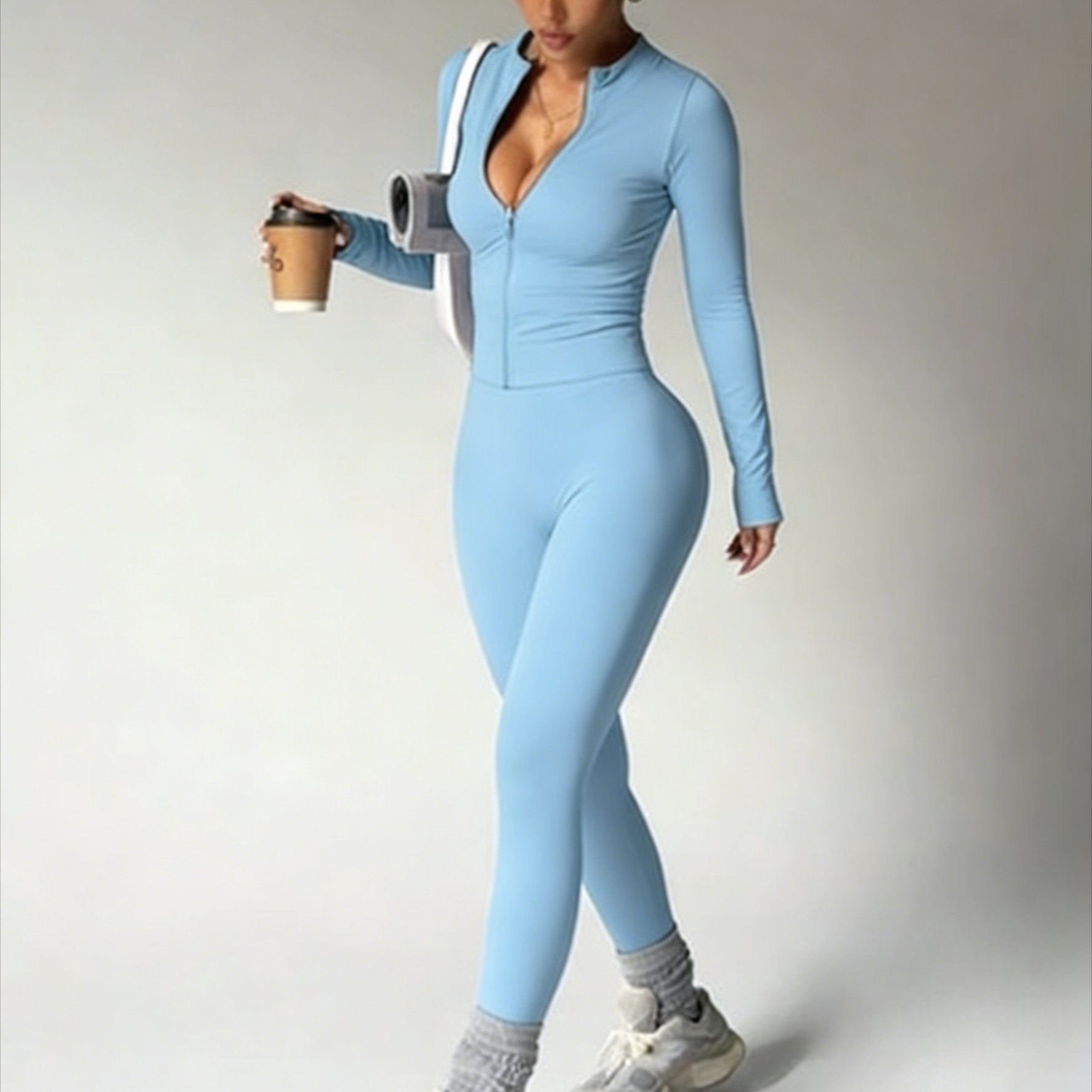 Single-Piece Yoga Pants Shapewear Set