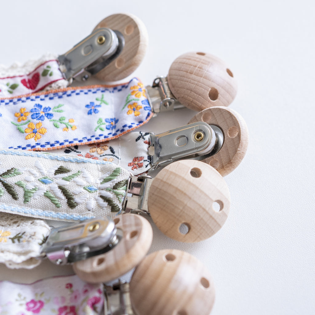 1pc Baby Pure Cotton Pacifier Clip Chain For Teether/pacifier, BPA Free Pacifier Clip Chain