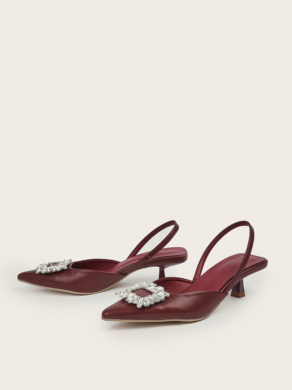 Women's Elastic Strap Slip On Low Heels