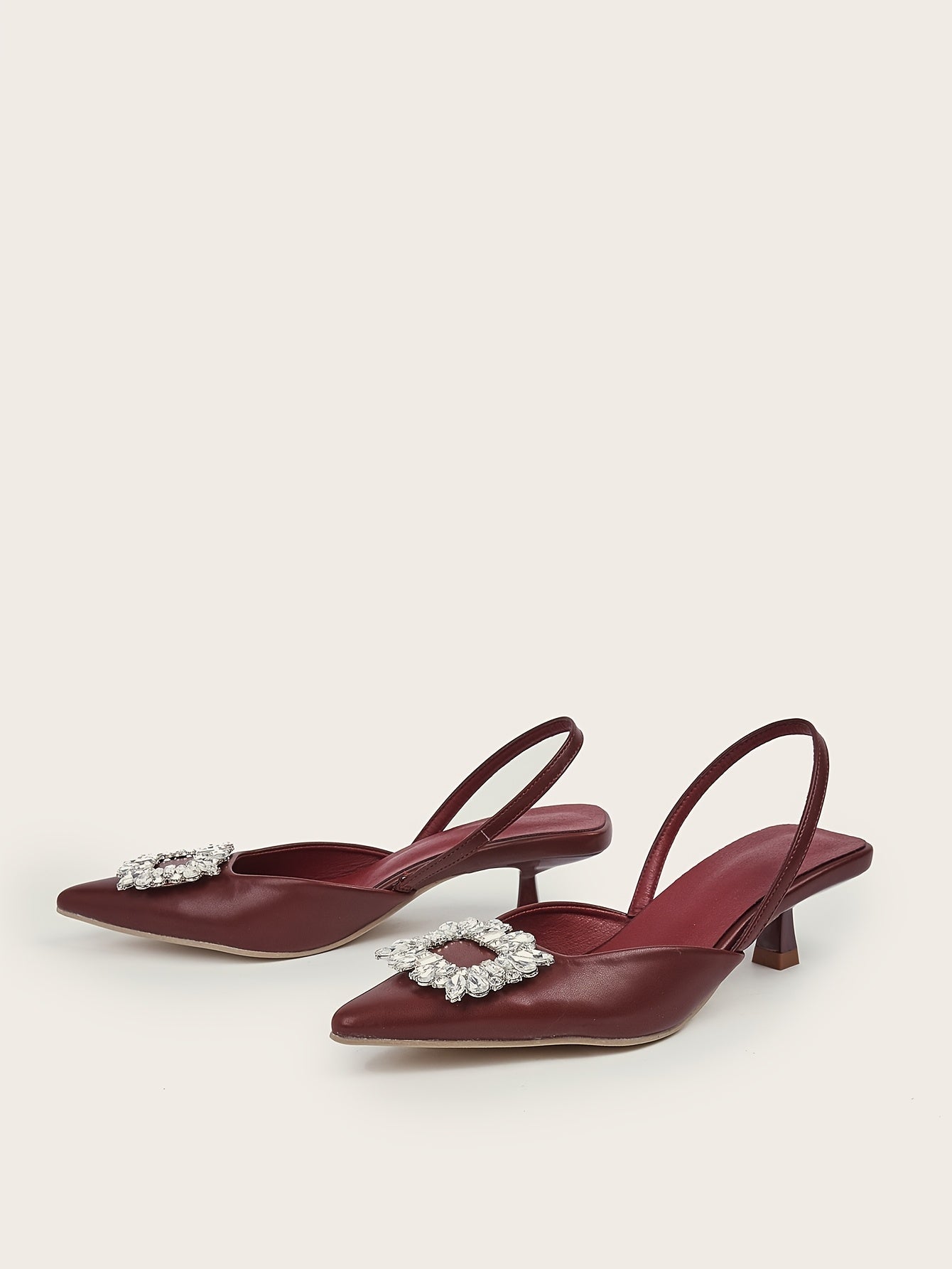 Women's Elastic Strap Slip On Low Heels