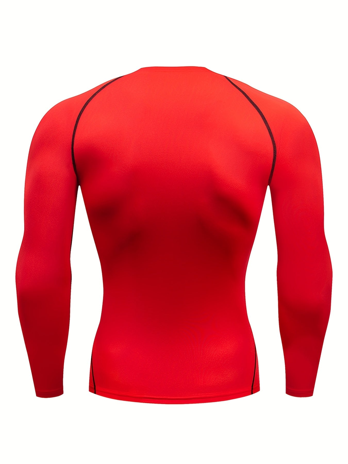 Men Fitness Top | Long Sleeve, High Stretch, Crew Neck, Moisture Wicking, Suitable for Running, Training, and Casual Wear