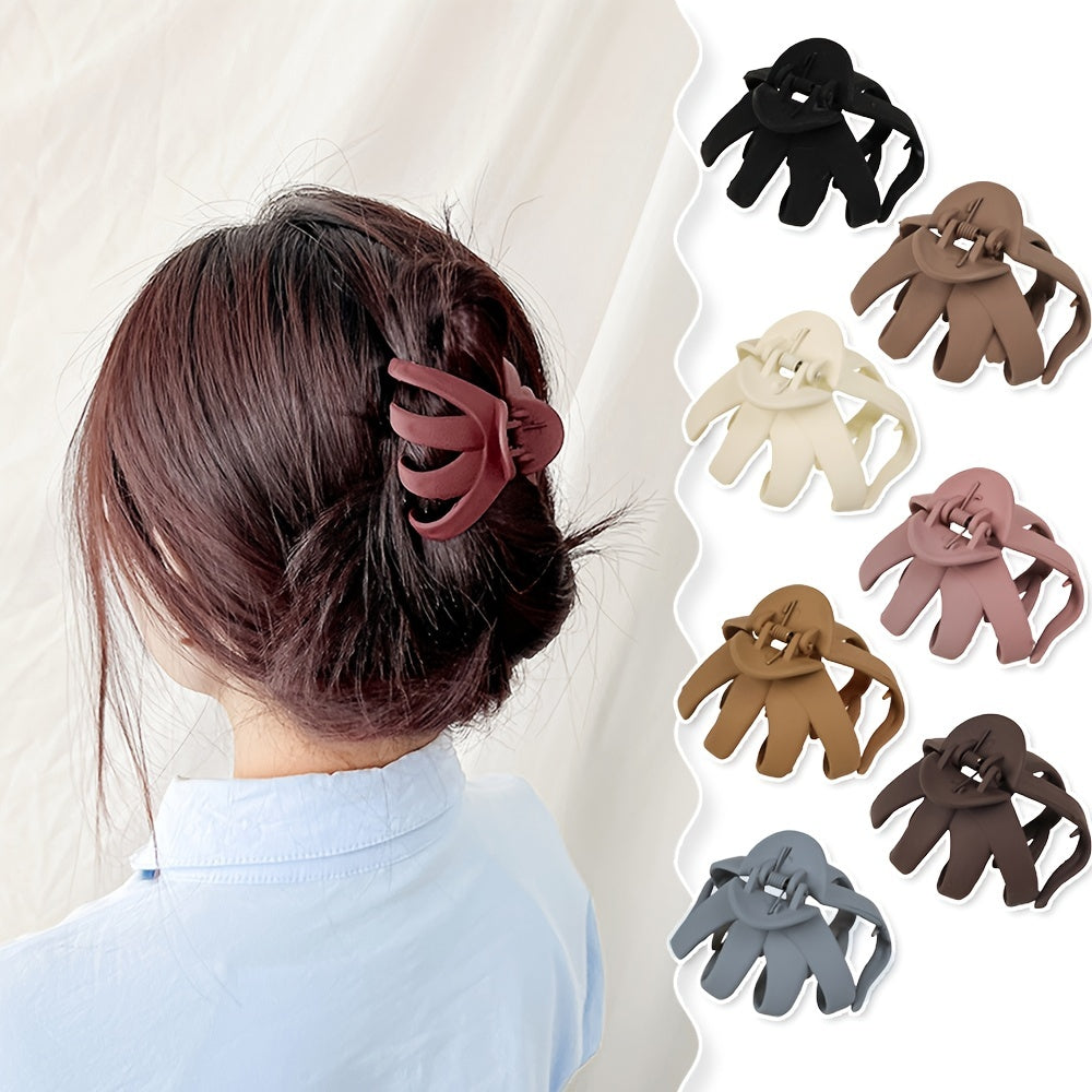9pcs/4pcs/1pc Frosted Octopus Hair Clip