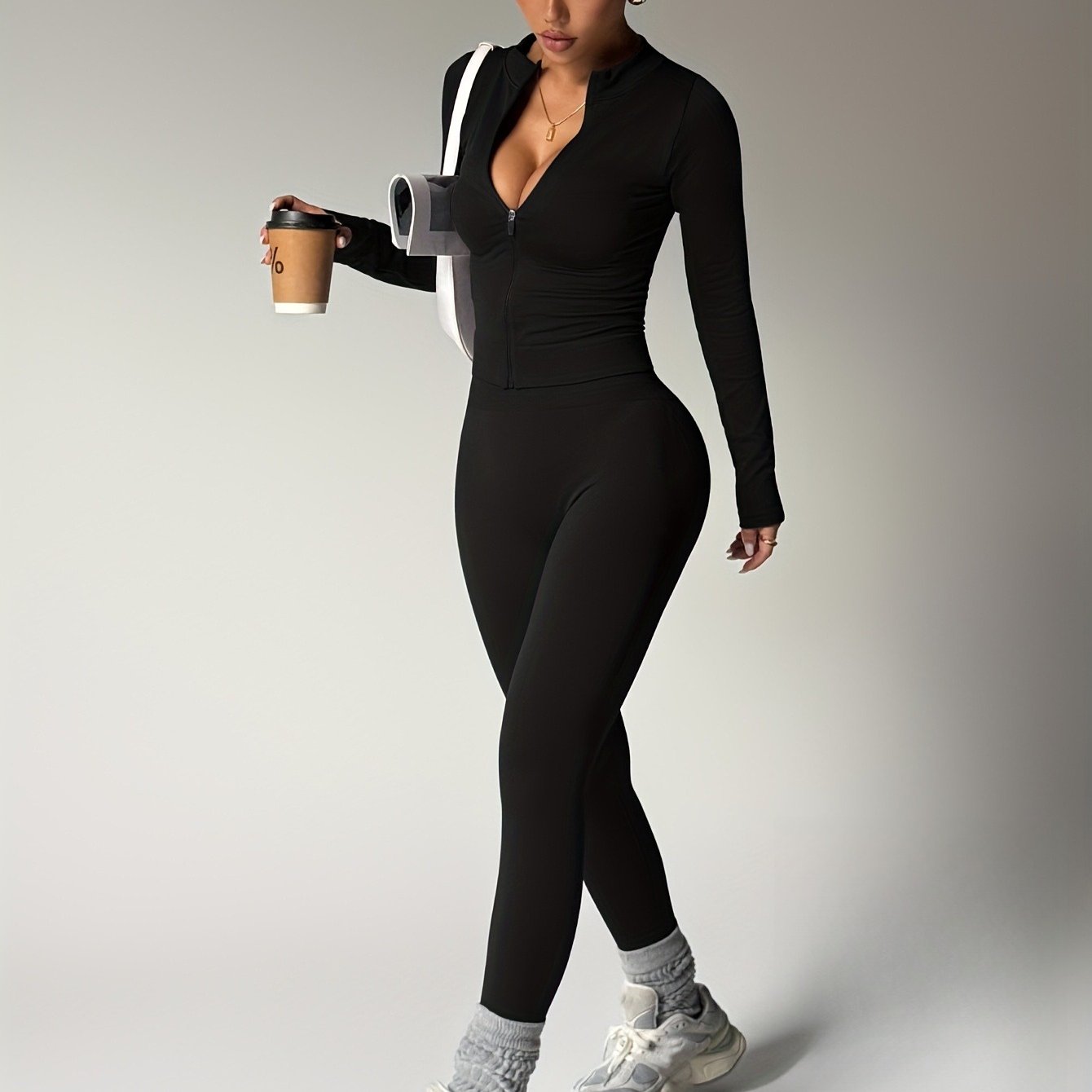 Single-Piece Yoga Pants Shapewear Set