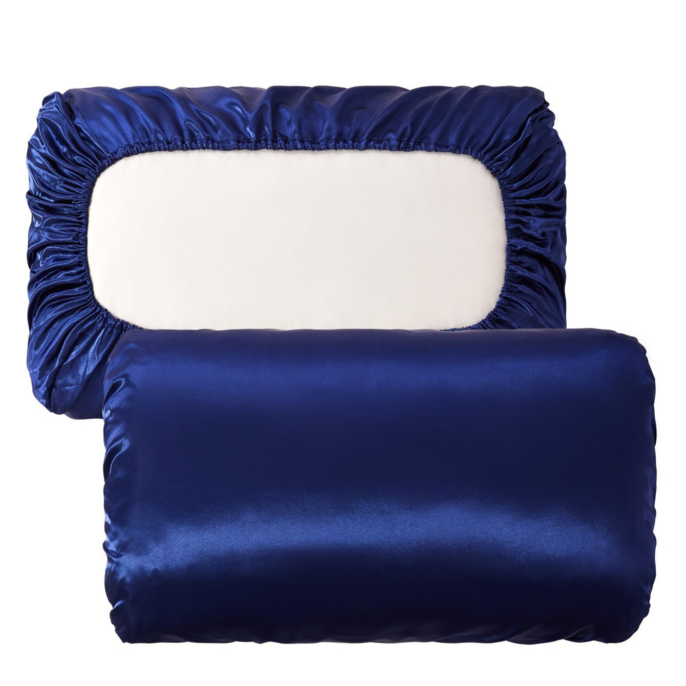 2pcs Satin Soft And Breathable Pillowcase With Elastic Cord - Perfect For A Comfortable Sleep