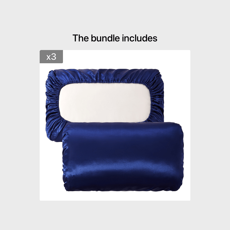 2pcs Satin Soft And Breathable Pillowcase With Elastic Cord - Perfect For A Comfortable Sleep