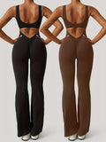 2 pcs-Workout Romper Square Neck