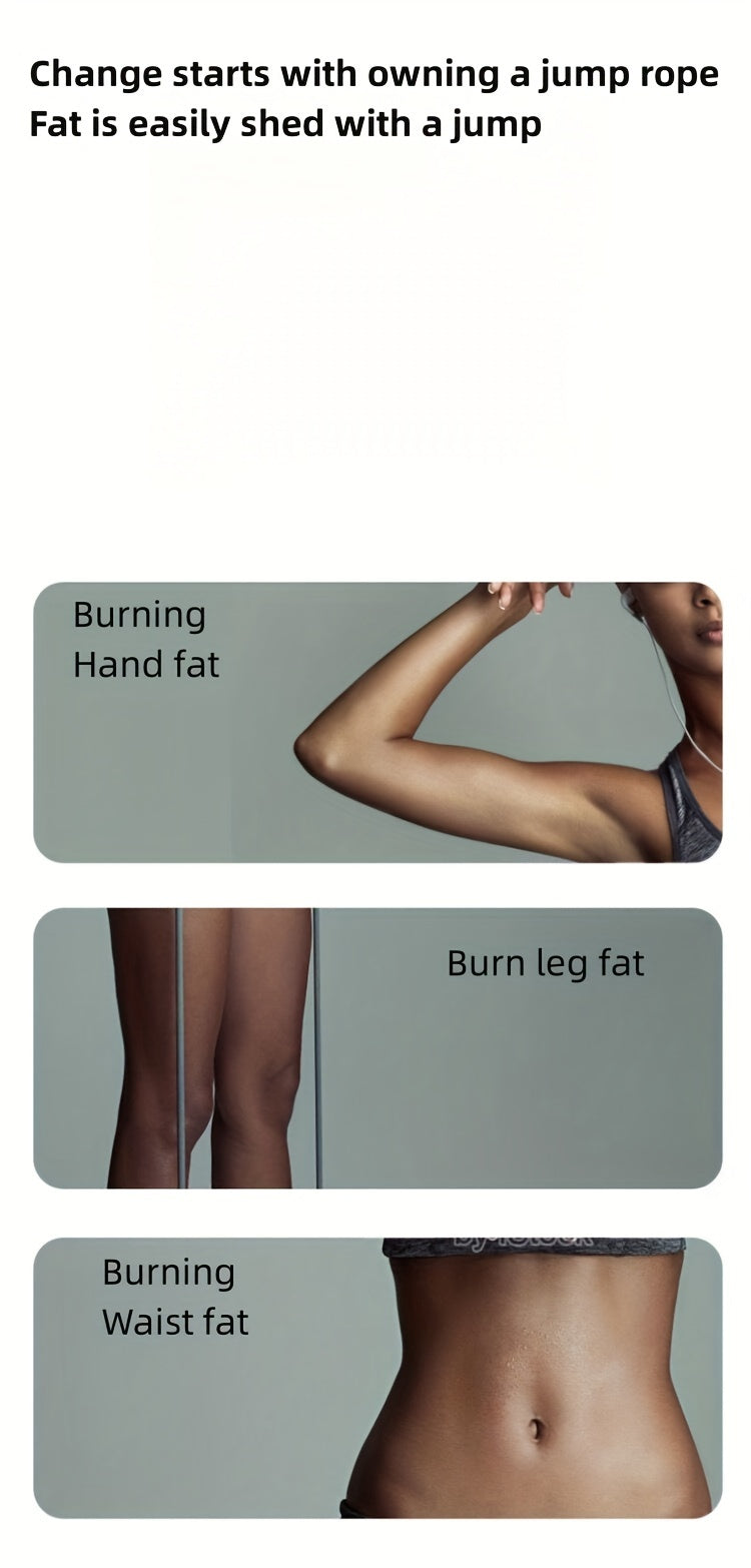 1pc Adjustable Jump Rope, Durable Skipping Rope, Suitable For Fitness, Workout, Exercise And Weight Loss