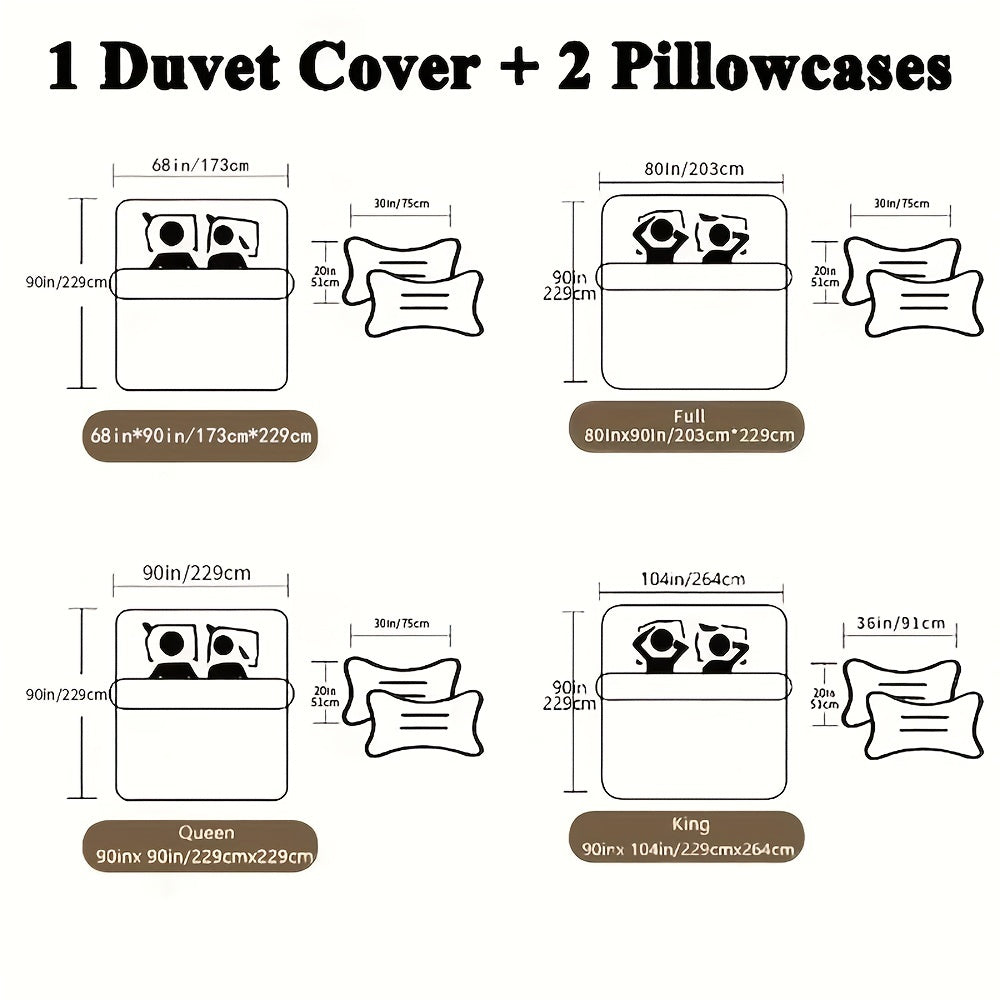 3pcs Duvet Cover Set, Black White Gamepad Print Bedding Set