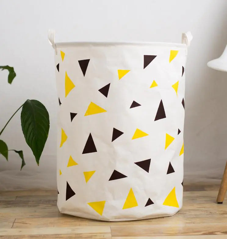 Fabric Storage Basket, Woven Bin, Home Decor